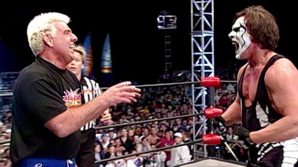 Ric Flair vs Sting, the main event of the final WCW Monday Nitro