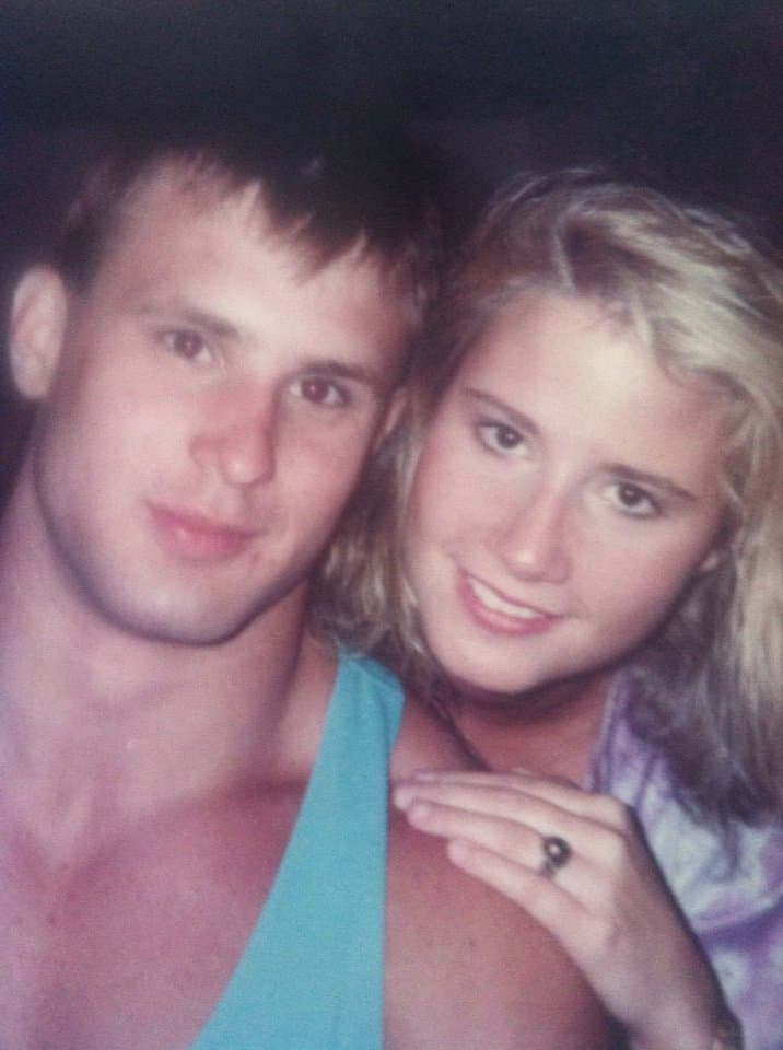 Tammy Sytch and Chris Candido back when they were seventeen in high school.
