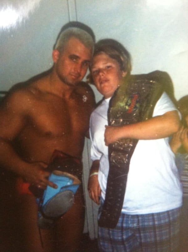Jonny got to experience life on the road with the wrestlers from a young age with his brother, Chris Candido.