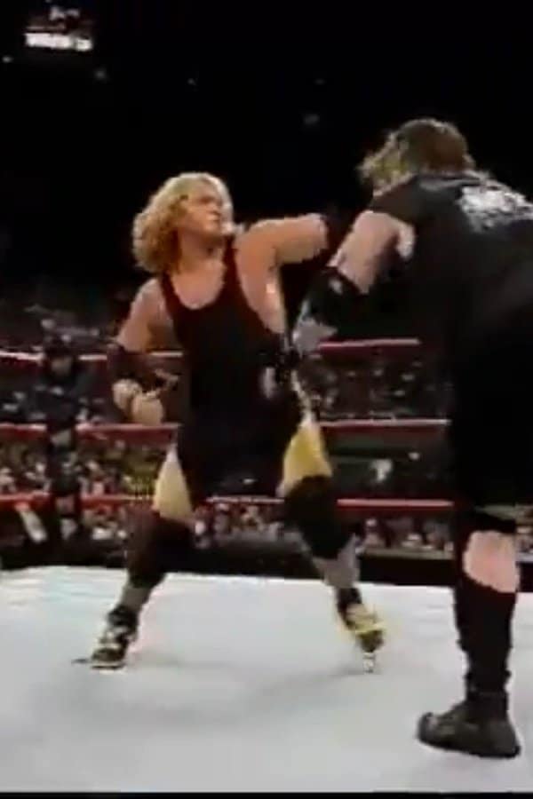 Jonny Candido duking it out with Balls Mahoney during a WWE dark match.