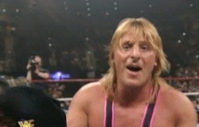 Owen hart smiling and having fun in the ring