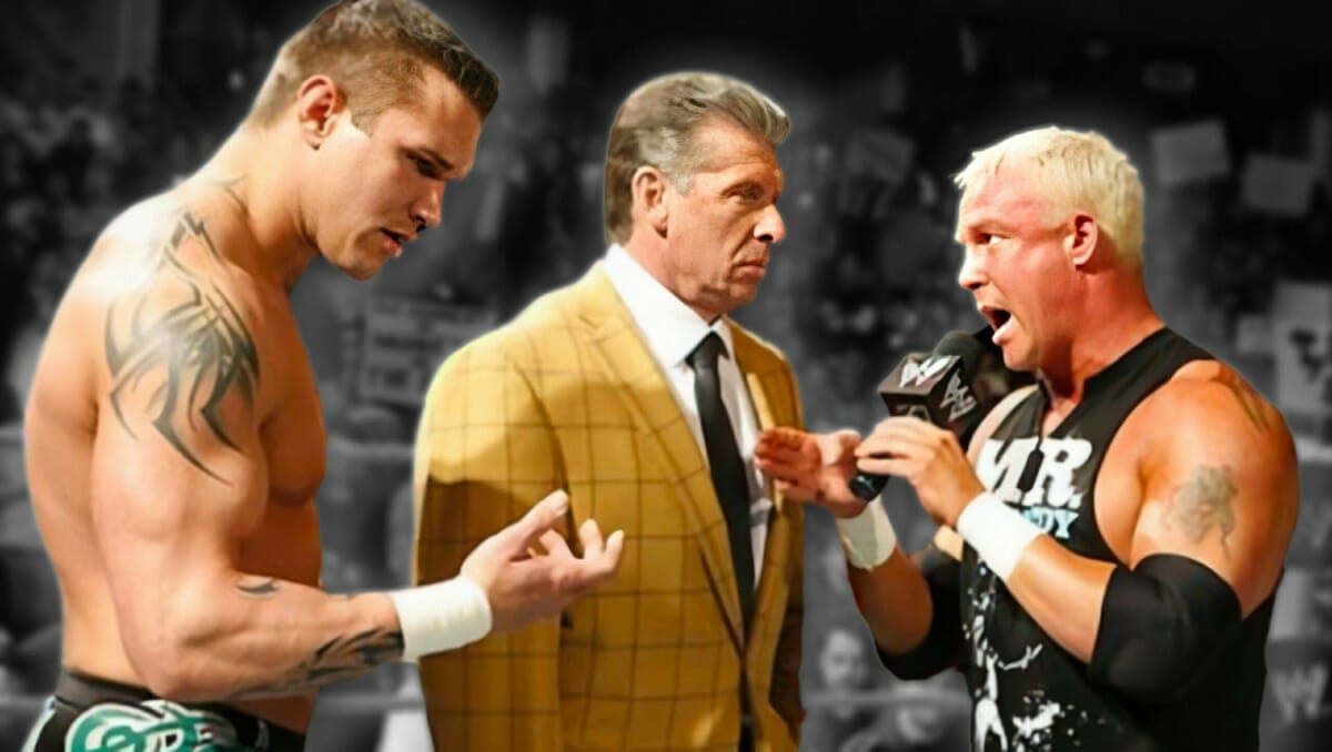 Randy Orton, Vince McMahon, and Mr. Kennedy.