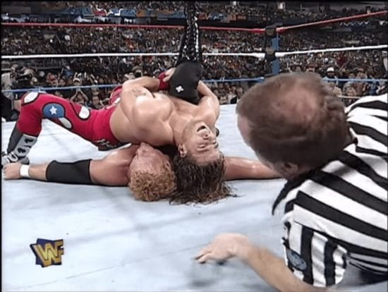 Shawn Michaels pins Sycho Sid at the 1997 Royal Rumble