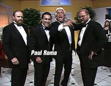 Wrestling Tag Team 4 Horsemen (1993 Paul Roma version) all in black tuxedos