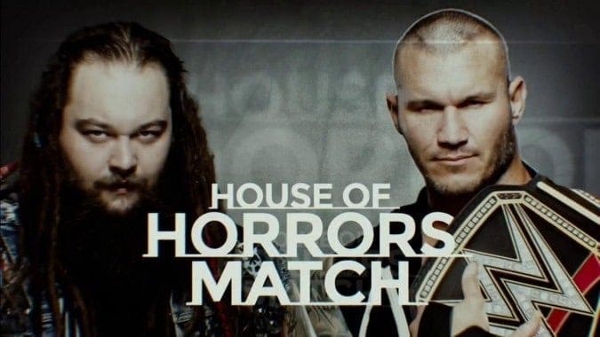 Wrestling Stipulations Never Used Again - A promo photo featuring Bray Wyatt and Randy Orton for their House of Horrors Match which took place at April 30, 2017's Payback pay-per-view