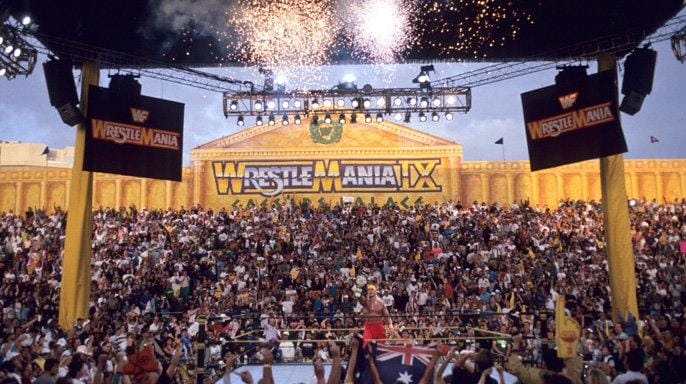 WrestleMania 9, where wrestler Brian Adams Crush lost to Doink the Clown