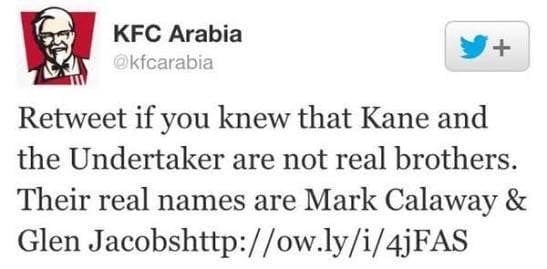 The Iron Sheik -- KFC Arabia breaking kayfabe on The Undertaker and Kane
