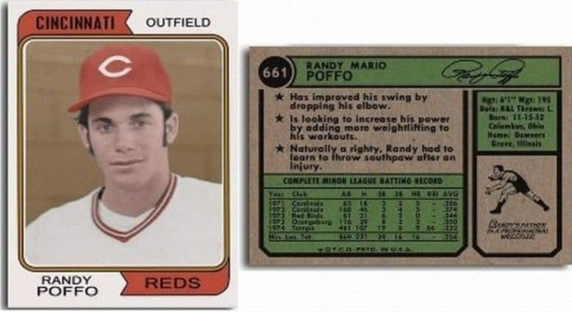 A fan-made Randy Poffo baseball card