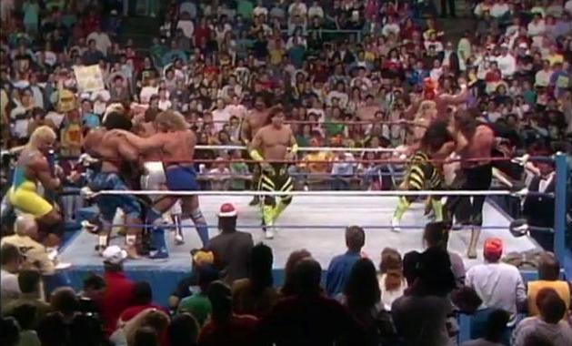 Mr. Perfect Curt Hennig - A Great Life with an Unfortunate End A WWE Battle Royal from Saturday Night's Main Event including Mr. Perfect Curt Hennig off to the left side