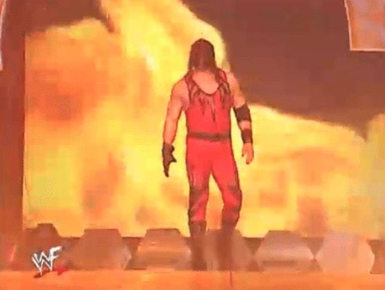 For one night only at the 2001 Survivor Series, Kane would reverse his colors once again