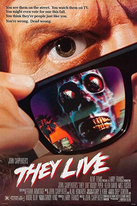 Roddy Piper in John Carptener's movie They Live (movie poster)