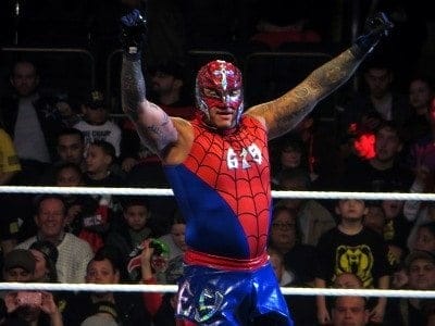 Rey Mysterio in his Spider-Man attire would make one last appearance at a non-televised WWE live event at Madison Square Garden in 2013 in a match against Alberto Del Rio.