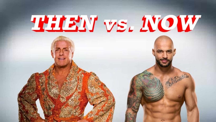 Ric Flair and Ricochet - both artists in their respective eras.