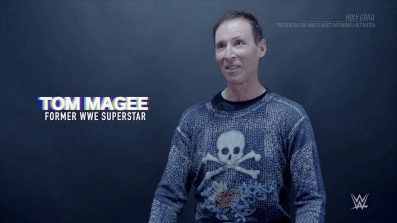 Tom Magee, looking much better and happier since last year's disturbing news report, discussed how pleased he was that fans still have interest in him and this match thirty-three years after the fact.