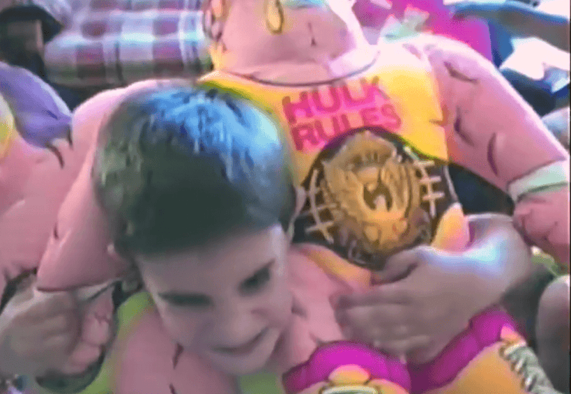 Seth Rollins as a young Hulkamaniac [Photo: WWE]