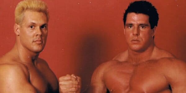A young Sting and Ultimate Warrior fresh-faced and just starting off in the business, 1985.