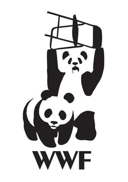 WWF a panda about to slam a chair onto another panda