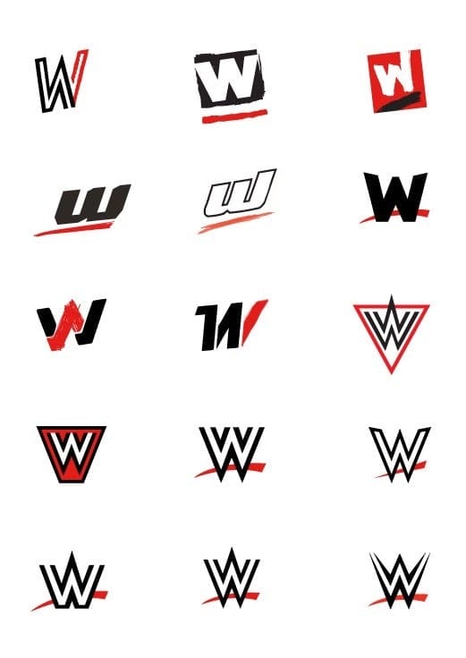 Concept art for the new WWE logo