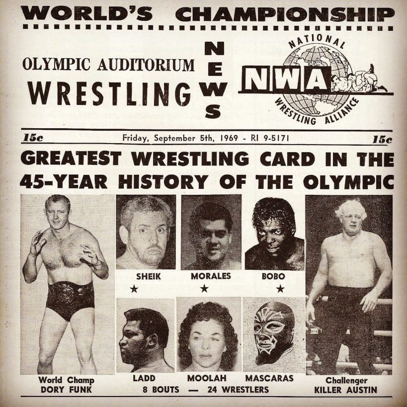 When NWA World champion Dory Funk came to Los Angeles, CA., 
