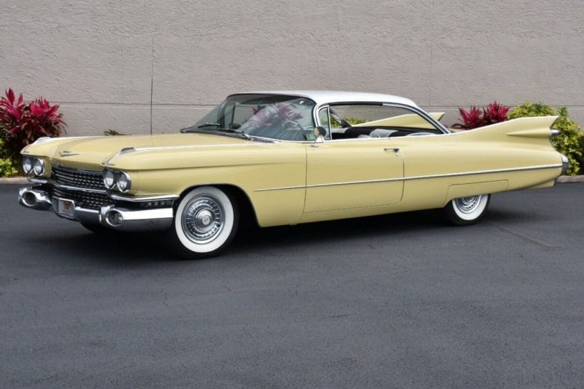 Lanny Poffo: Remembering My Brother, Randy Savage A yellow 1959 Cadillac Coupe Deville, exactly like the one Randy bought for our father Angelo on his 70th birthday.