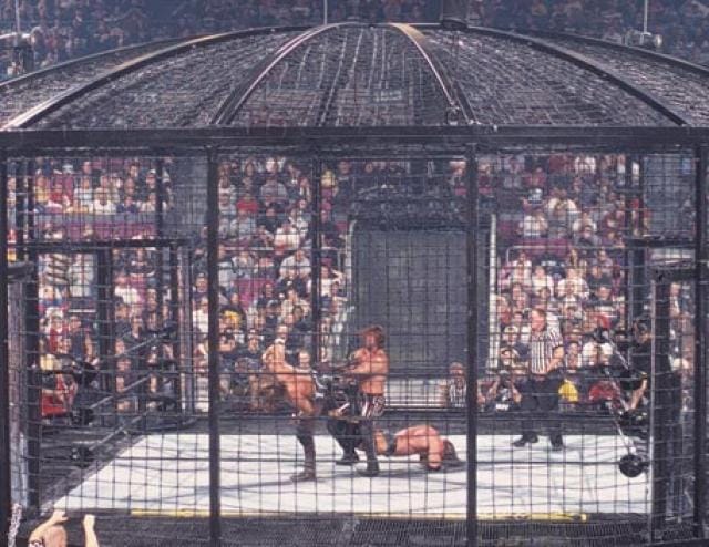 The First-Ever Elimination Chamber Match | Nostalgic Wrestling Photos