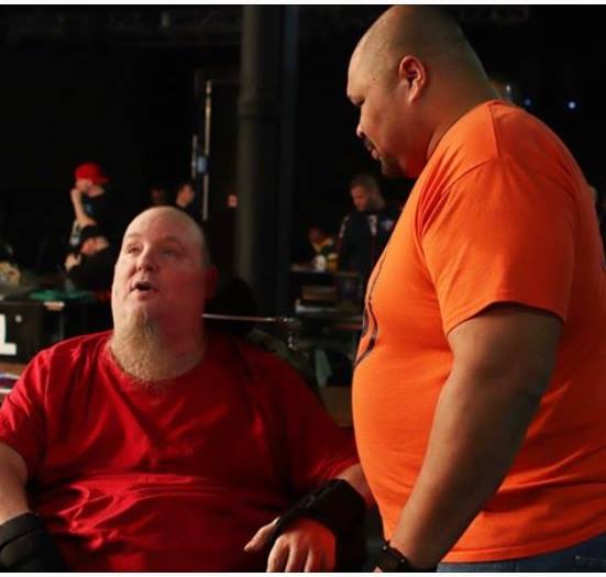 Droz and D'Lo Brown shown here catching up in 2018.