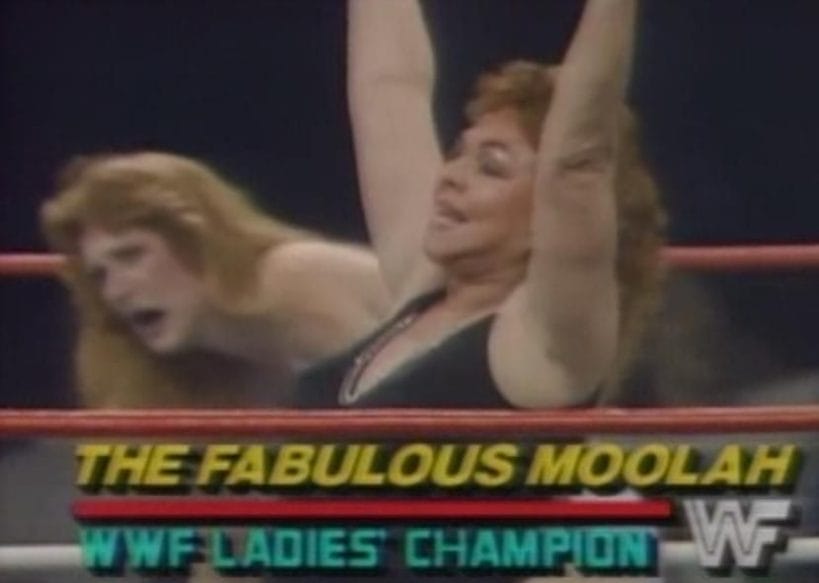 Velvet McIntyre | WWE's Original 'Irish Lass Kicker' The Fabulous Moolah celebrates her controversial win over Velvet McIntyre at WrestleMania 2.