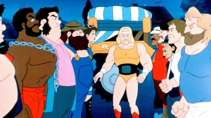Hulk Hogans Rock 'n' Wrestling featured many WWE Superstars in animated form and their adventures outside the squared circle.