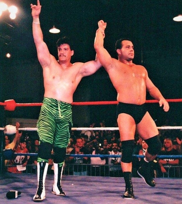 Eddie Guerrero, Dean Malenko, and Chris Benoit (not pictured) were the epitome of technical wrestling in a promotion with a reputation of gore and violence.