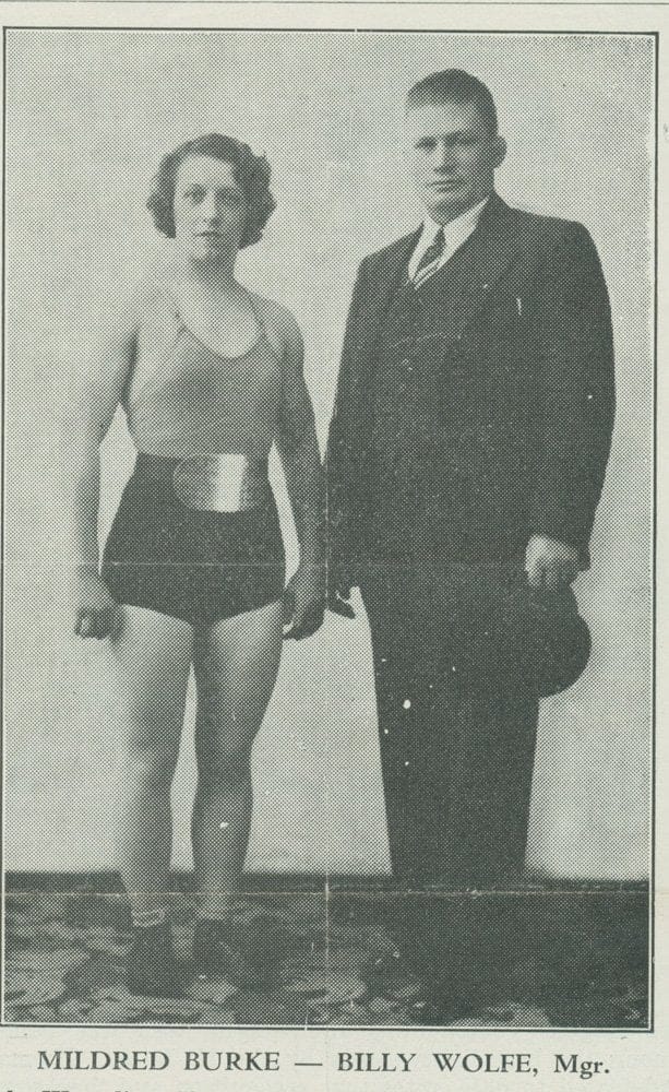 Billy Wolfe would ultimately be crucial in refining the image of Mildred Burke. She would later wear mostly white outfits with matching boots and even start using entrance music. But until then, most wrestlers of the time used dark colors.