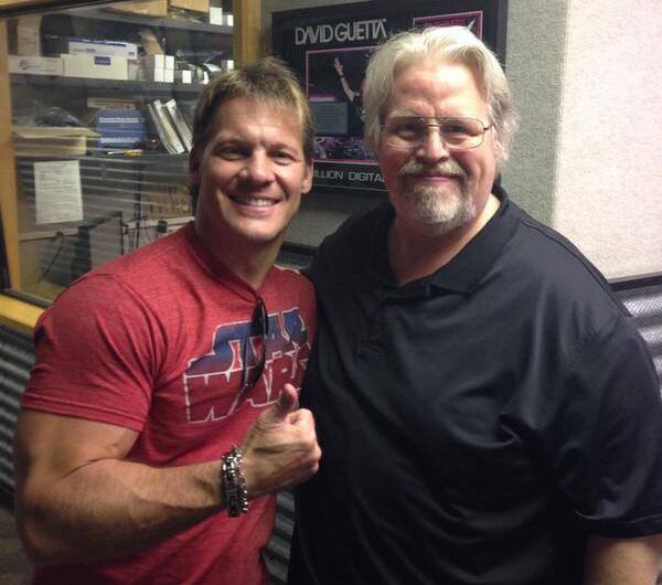 Chris Jericho and Mark Madden at Madden’s 105.9 The X radio digs