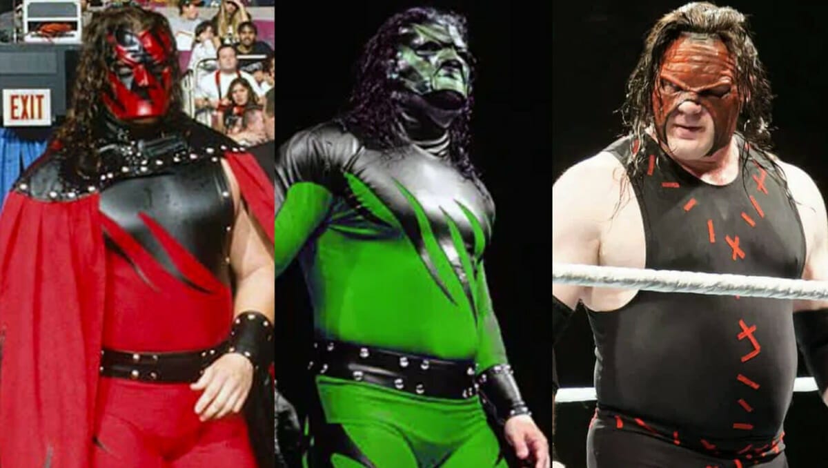 One of the secrets to any wrestler’s longevity is to have the ability to evolve, and Kane is no exception to that rule. Throughout his time, the Devil’s Favorite Demon has undergone more costume changes than a Lady Gaga concert, some subtle, some drastic, some for better and some for worse.