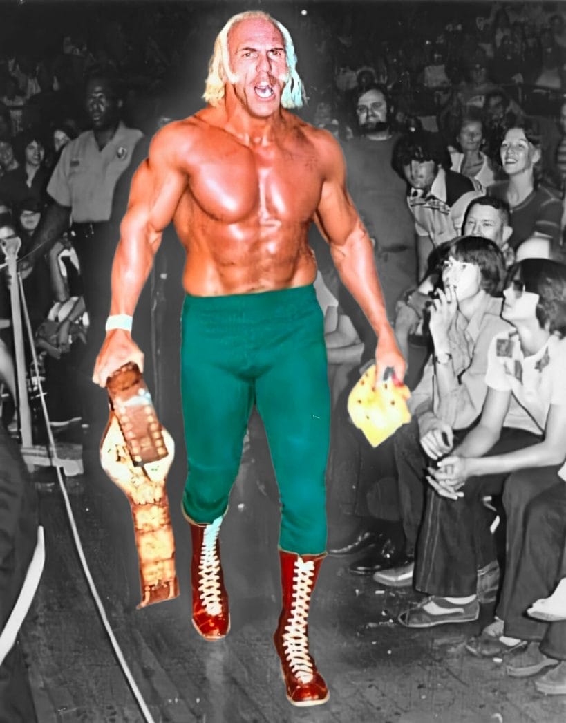 WWWF World Champion Superstar Billy Graham attracts looks of awe from envious fans.