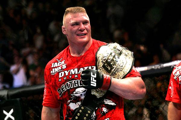 Brock Lesnar had two successful UFC title defenses until losing two straight and retiring from MMA for five years. He later came back in 2016 but left again under controversial circumstances. 