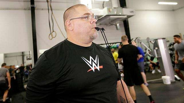 Bill DeMott while a trainer with WWE. 