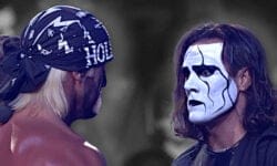 Hulk Hogan and Sting – The Mess at WCW Starrcade 1997