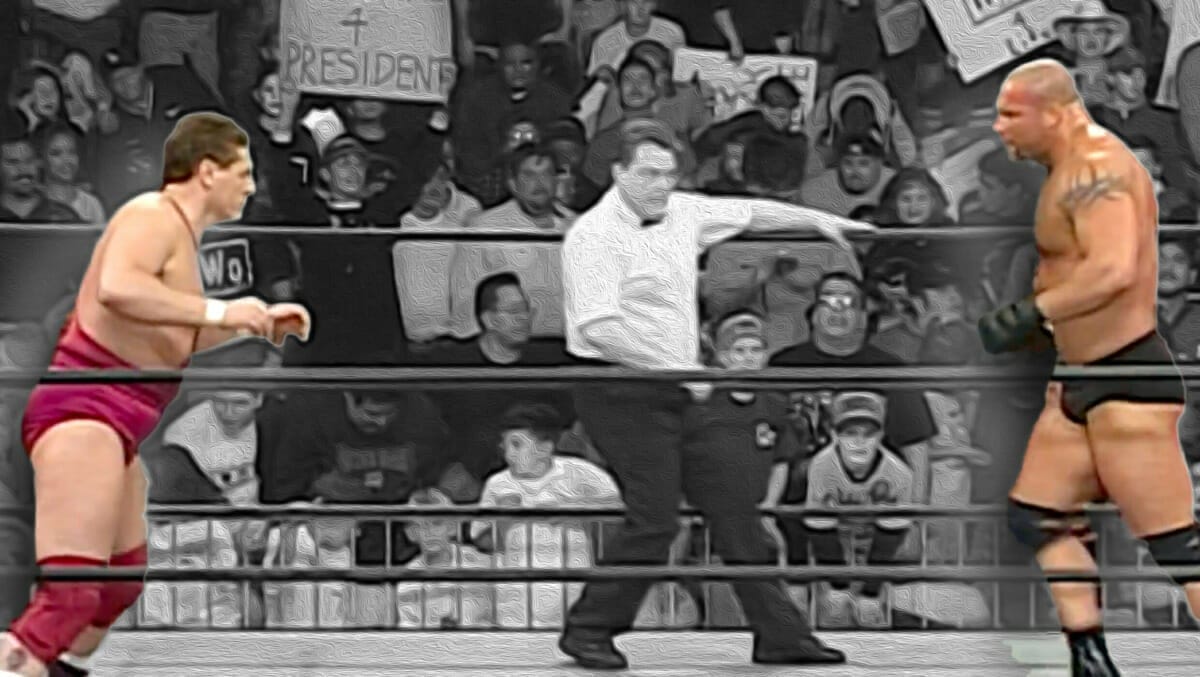 Things got stiff between Goldberg and William Regal (then known as Steve Regal) when they faced off against each other on WCW Monday Nitro on February 9th, 1998, at the Don Haskins Center in El Paso, Texas.