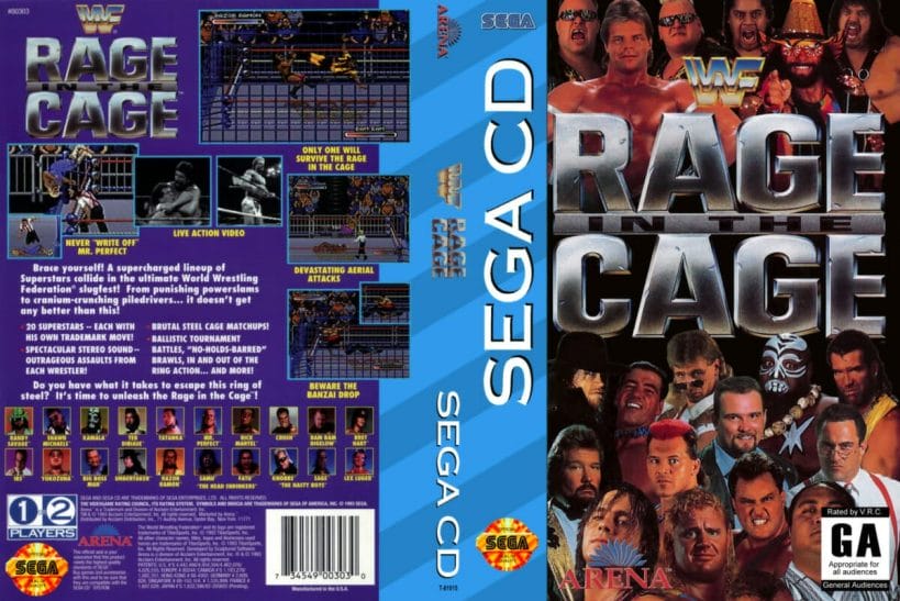 WWF Rage in a Cage on Sega CD (1993).