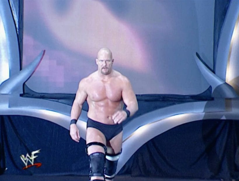 2001 Royal Rumble - A Match That Defines the Attitude Era Steve Austin makes his way to the ring as entrance number 27 in the 2001 Royal Rumble.