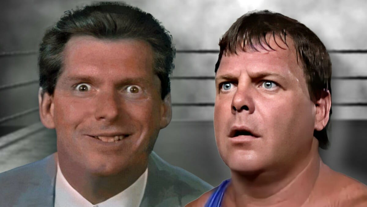 A heel Vince McMahon on USWA television in 1993 and Jerry "The King" Lawler.
