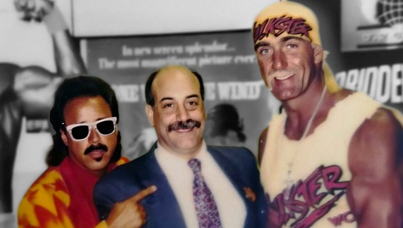 Jimmy Hart, Hulk Hogan, and I at Hogan's first photoshoot for WCW.