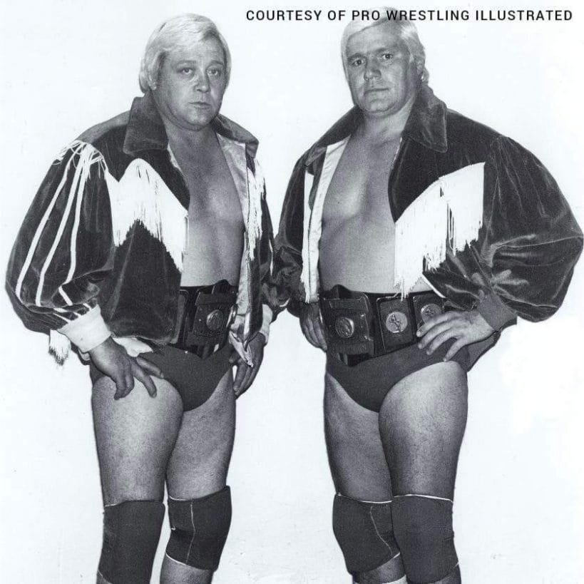 The Blond Bombers: Crippler Ray Stevens and Pat Patterson.