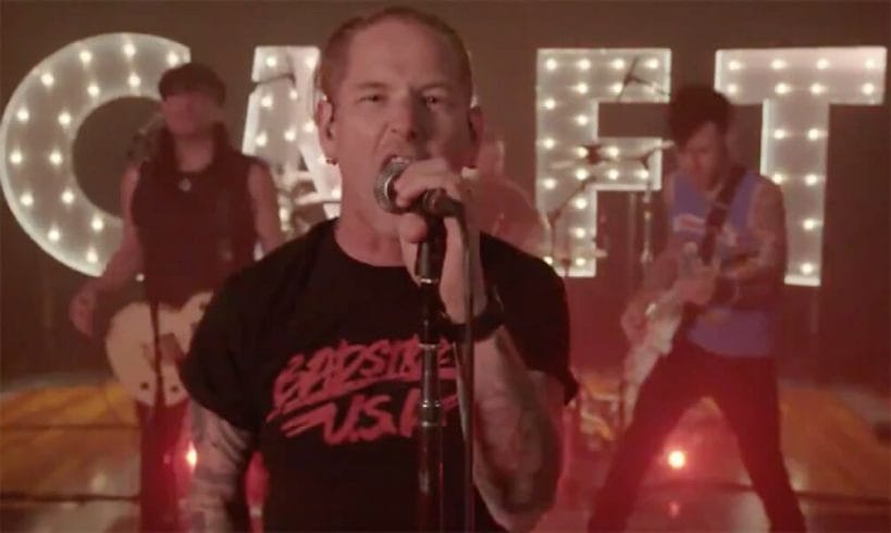 Corey Taylor rocking a Fabulous Freebirds "Badstreet U.S.A." t-shirt in his "Ace of Spaces" Motörhead cover music video.