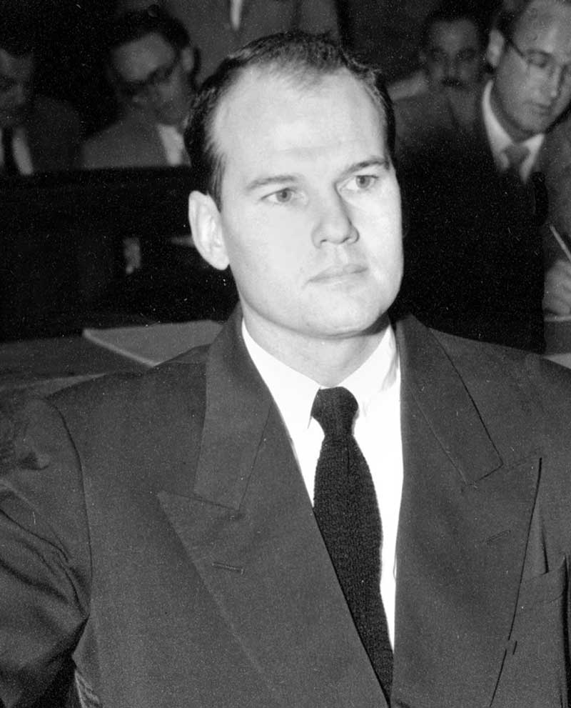Sam Sheppard during his first trial in 1954.